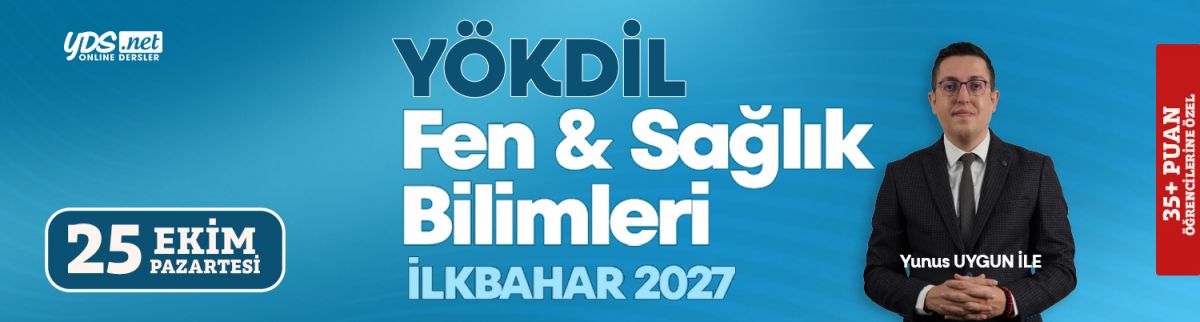 Yökdil Fen & Sağlık Yoğun Hazırlık ve Soru Çözümü- İlkbahar 2027