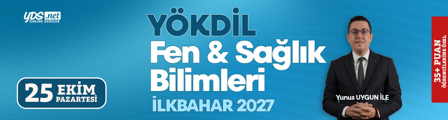 Yökdil Fen & Sağlık Yoğun Hazırlık ve Soru Çözümü- İlkbahar 2027