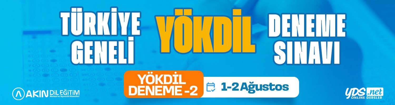 YÖKDİL TR GENELİ DENEME