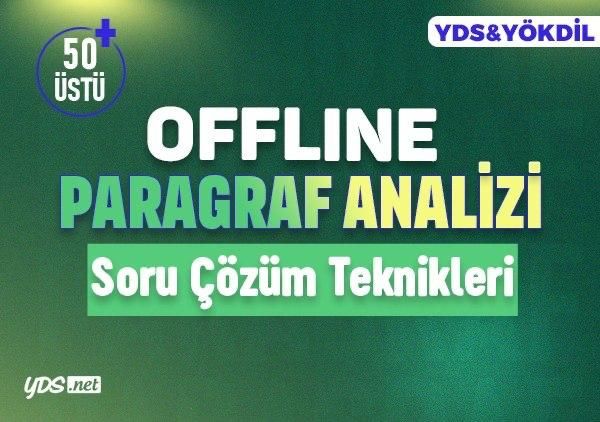 OFFLINE PARAGRAF ANALİZİ & SORU ÇÖZÜM TEKNİKLERİ
