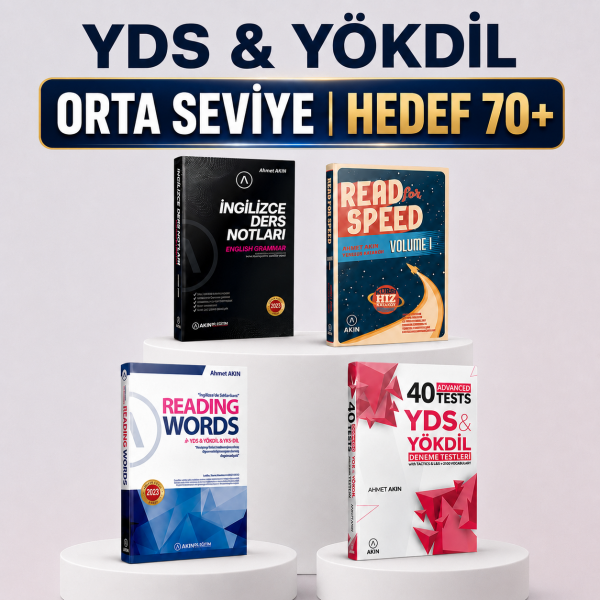 YDS & YÖKDİL Orta Seviyeden Hedefe Kitap Seti
