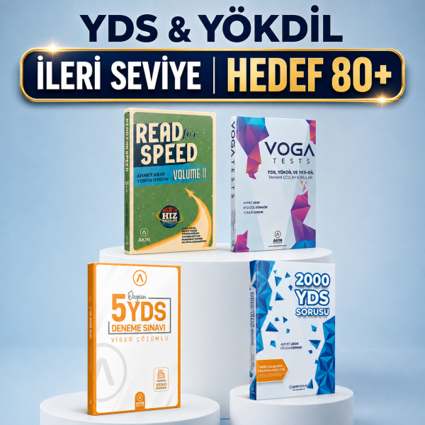 YDS & YÖKDİL İleri Seviyeden Hedefe Kitap Seti