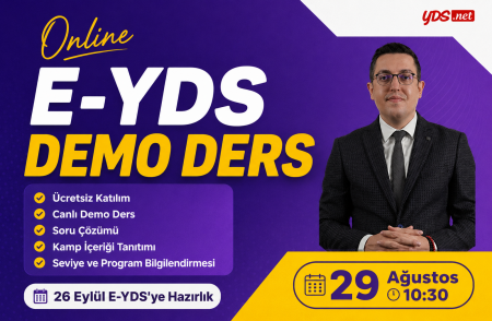 E-YDS Soru Çözüm Kampı - Eylül 2026