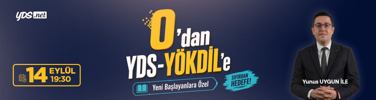 ÖN HAZIRLIKLI TEMEL SEVİYE YDS & YÖKDİL İLKBAHAR 2027
