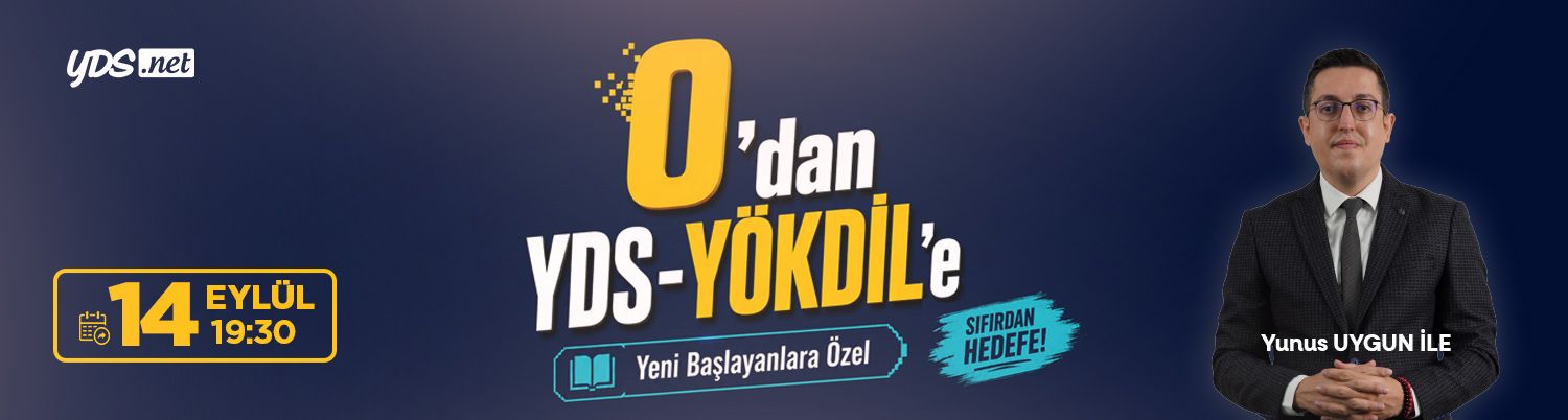 ÖN HAZIRLIKLI TEMEL SEVİYE YDS & YÖKDİL İLKBAHAR 2027