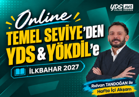 TEMEL SEVİYE YDS & YÖKDİL HAFTA İÇİ İLKBAHAR 2027