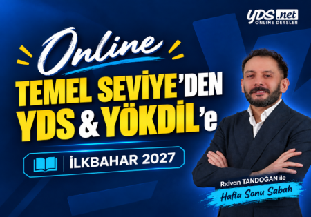 TEMEL SEVİYE YDS & YÖKDİL HAFTA SONU İLKBAHAR 2027