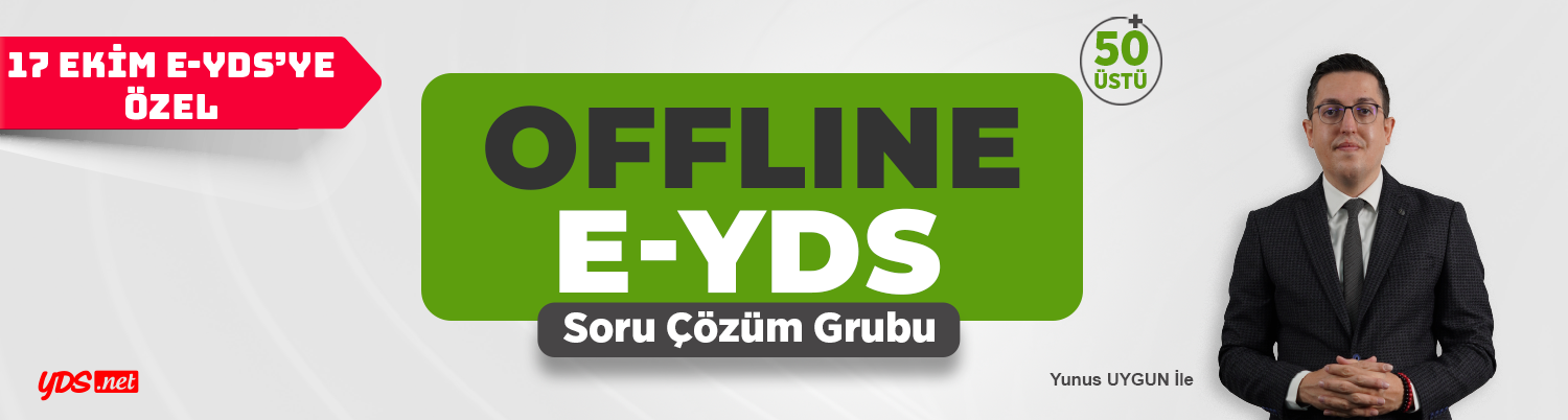 Offline e-YDS Kampı – Soru Çözüm Grubu