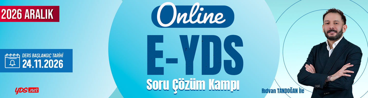 E-YDS Soru Çözüm Kampı - Aralık 2026