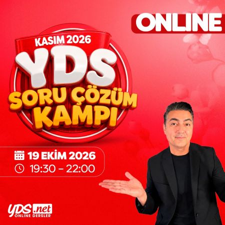 YDS SORU ÇÖZÜM KAMPI - KASIM 2026-DEMO DERS